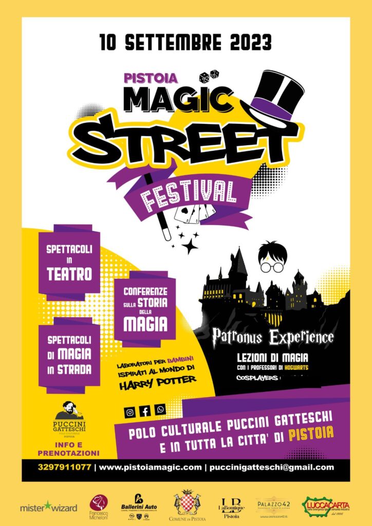 Pistoia Magic Street Festival: la grande magia torna a Pistoia il 10 settembre